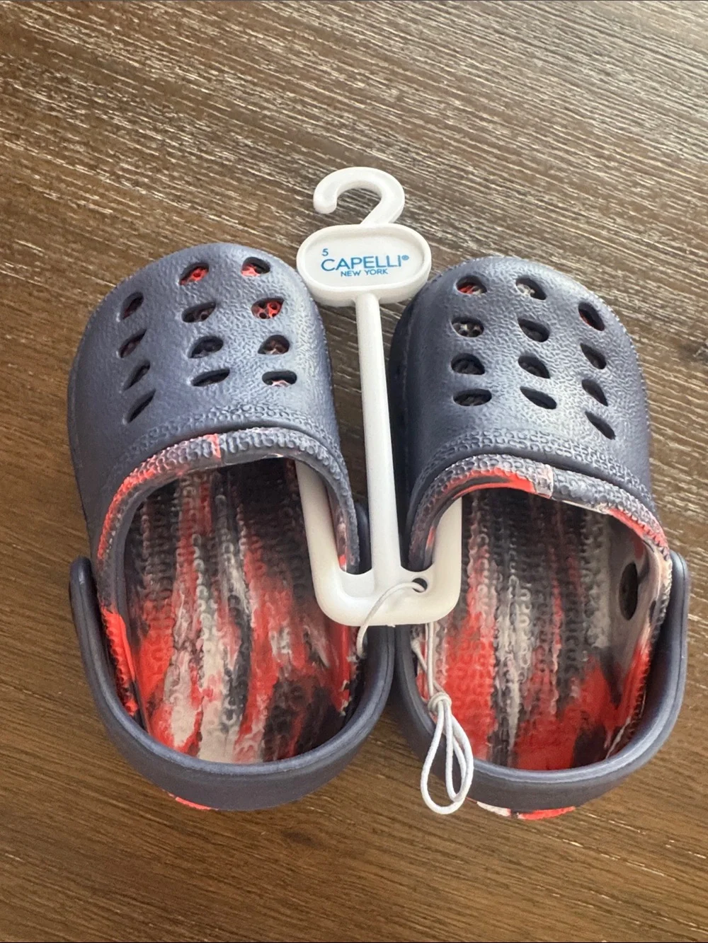 Capelli of New York Kids Navy Clog Sandals